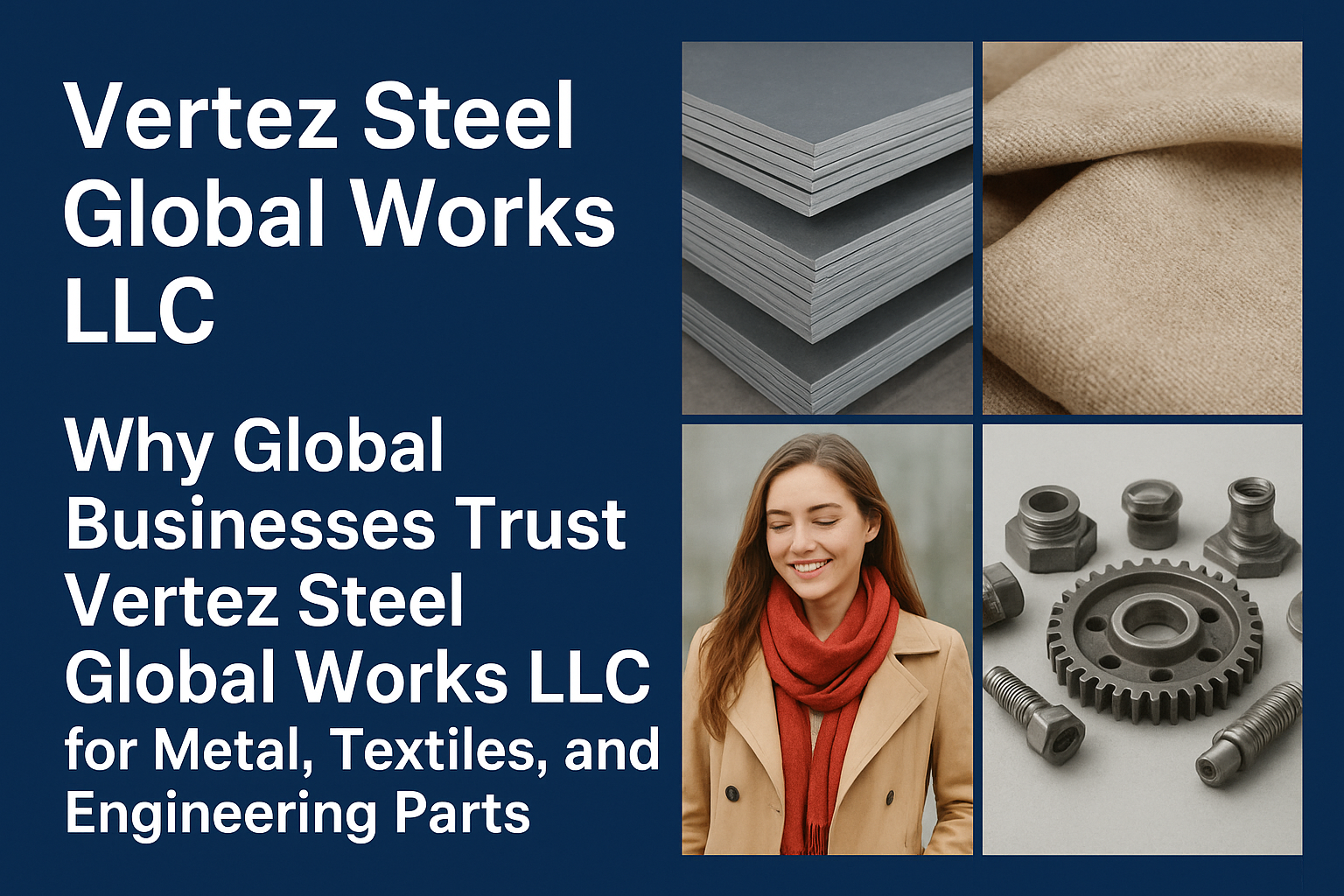 Why Global Businesses Trust Vertez Steel Global Works LLC for Metal, Textiles, and Engineering Parts